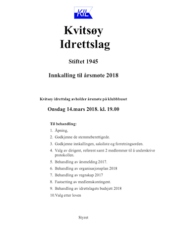 Årsmelding 2017